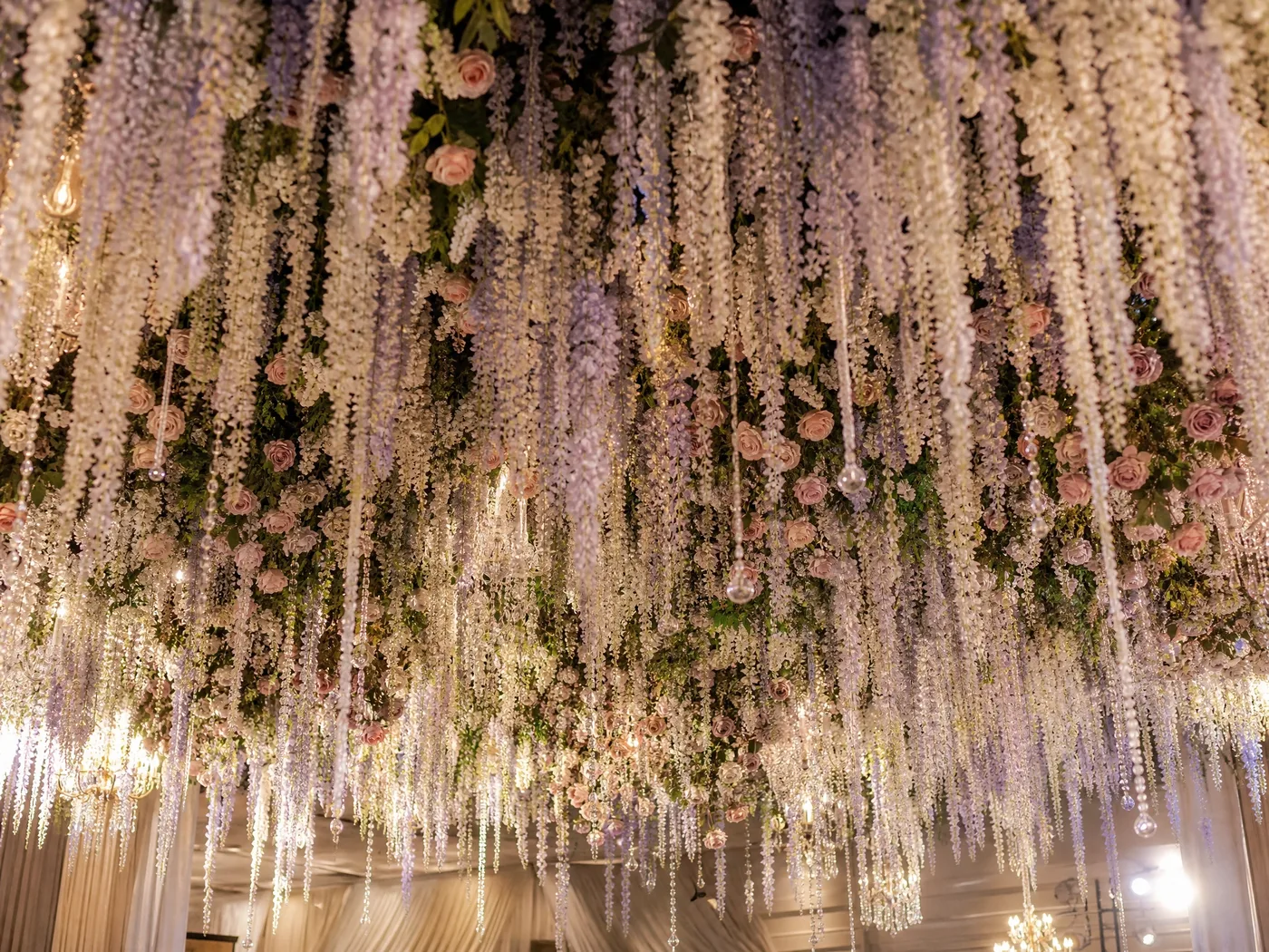 Floral Ceiling - Flower House wedding floral decoration