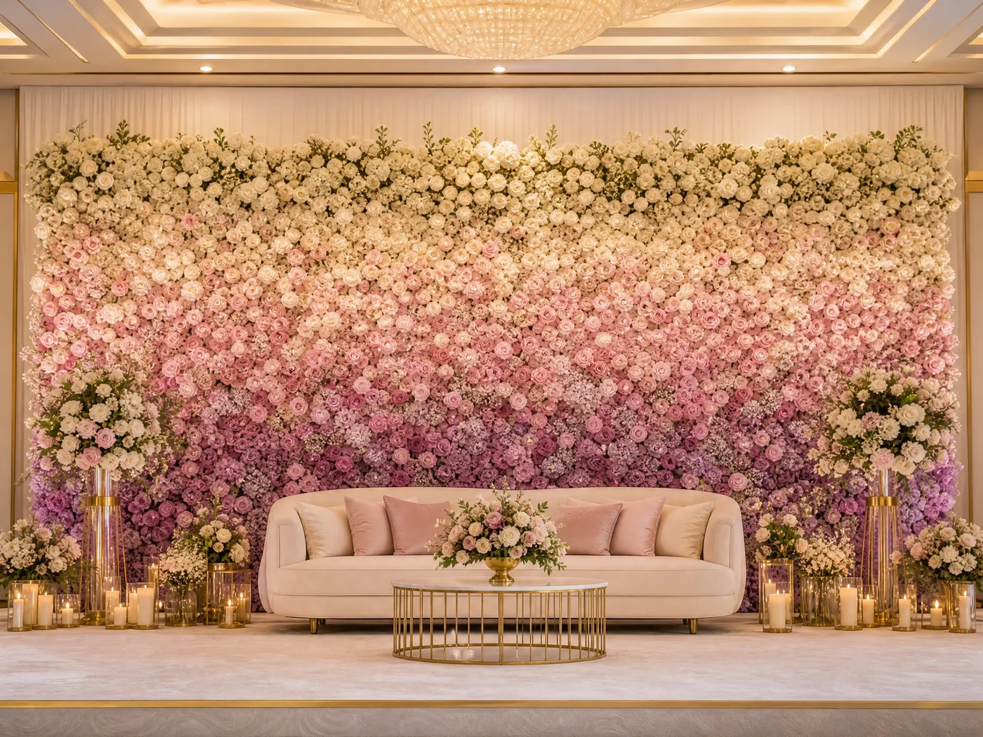 Stage Decor - Flower House wedding floral decoration