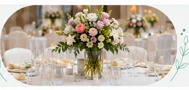Luxury wedding reception table styling